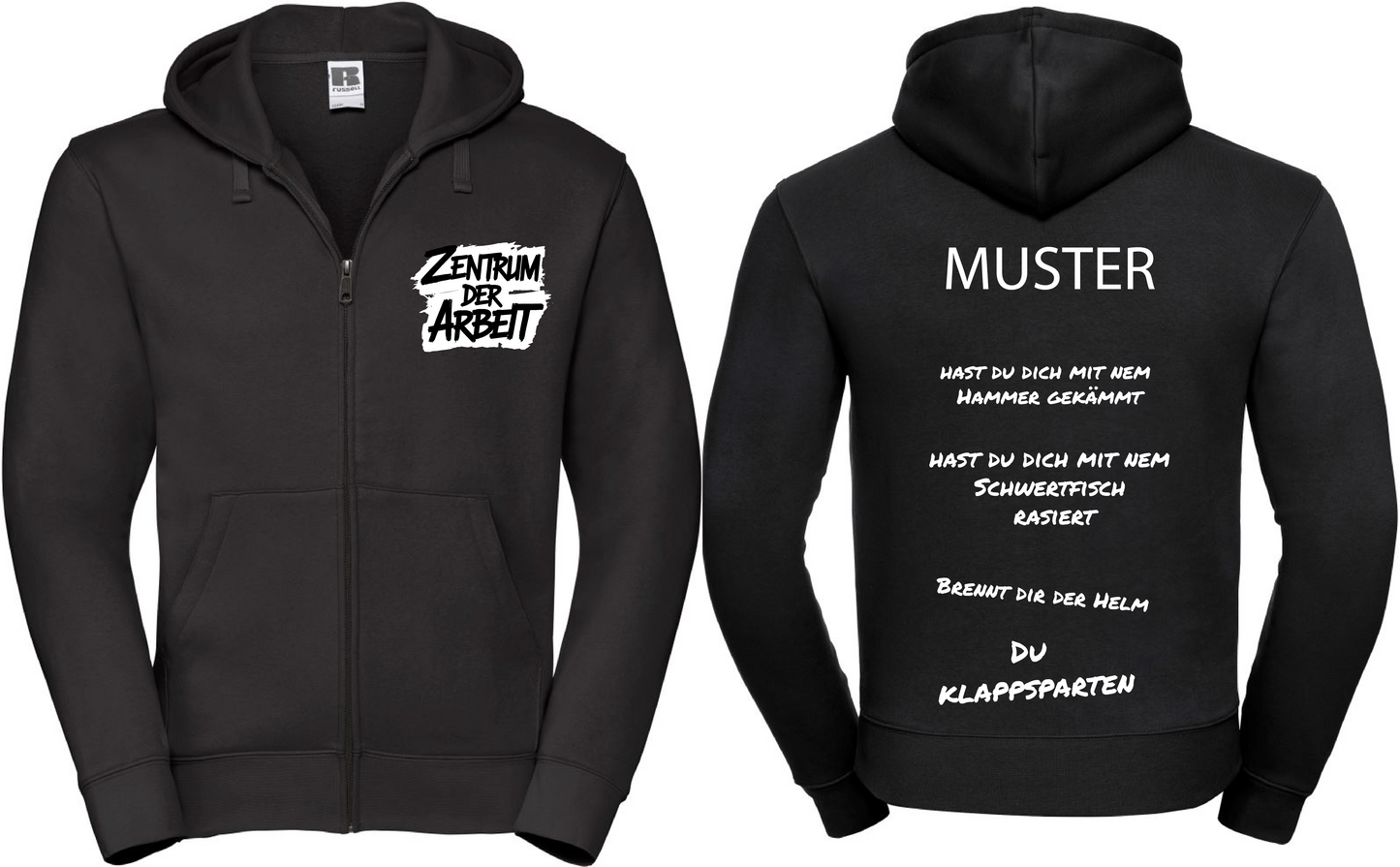 ZDA Sprüche Zipper (Kapuzenjacke)