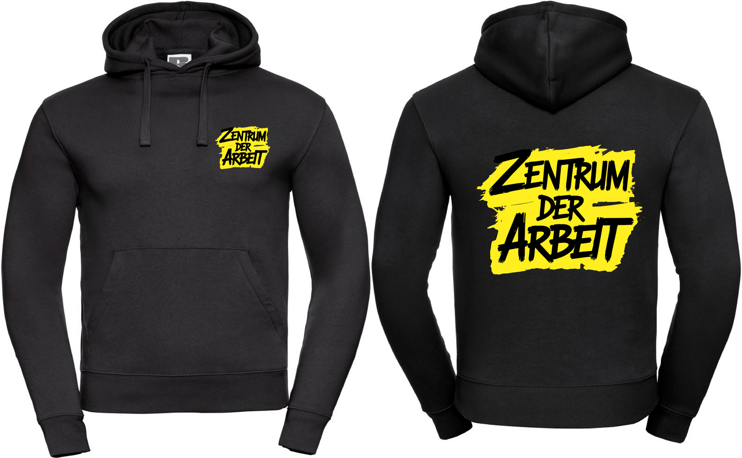 Hoodie Zentrum der Arbeit Logo