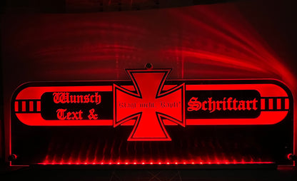LED Rückwandschild Eigenes Logo