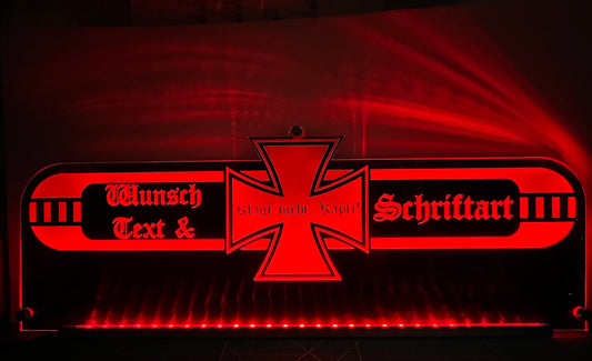 LED Rückwandschild Eigenes Logo