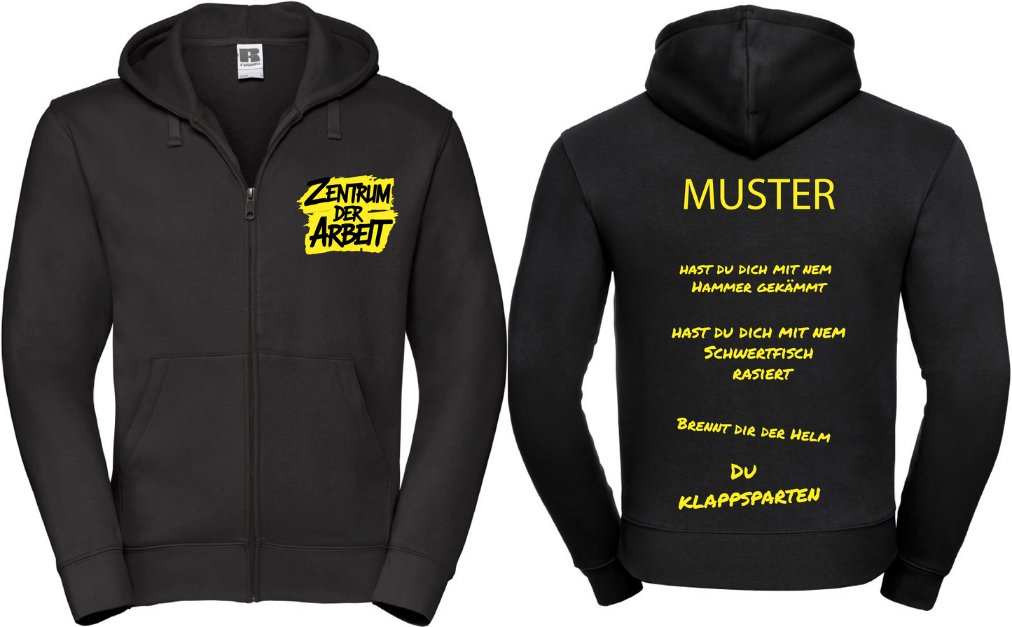 ZDA Sprüche Zipper (Kapuzenjacke)