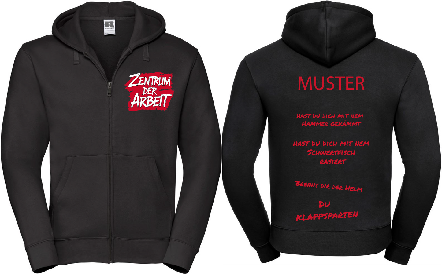 ZDA Sprüche Zipper (Kapuzenjacke)