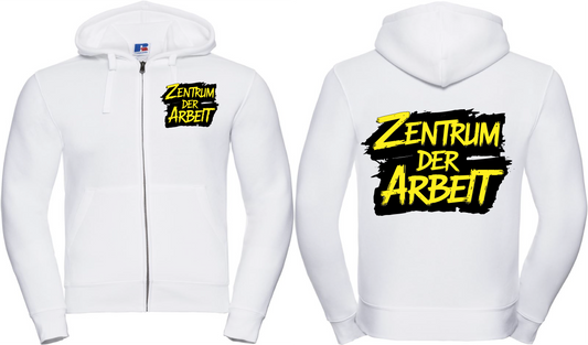 ZDA Logo Zipper (Kapuzenjacke) Weiß