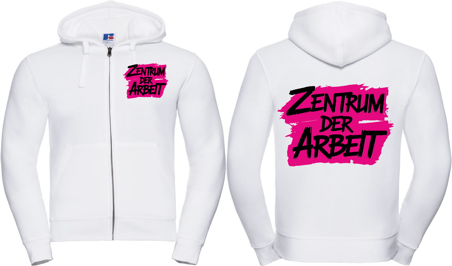 ZDA Logo Zipper (Kapuzenjacke) Weiß