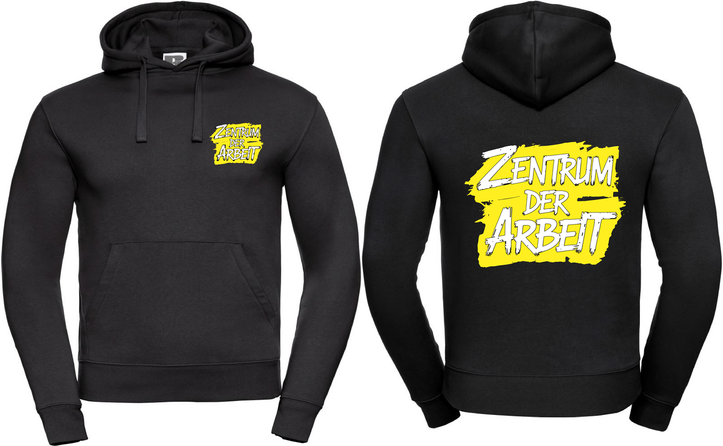Hoodie Zentrum der Arbeit Logo