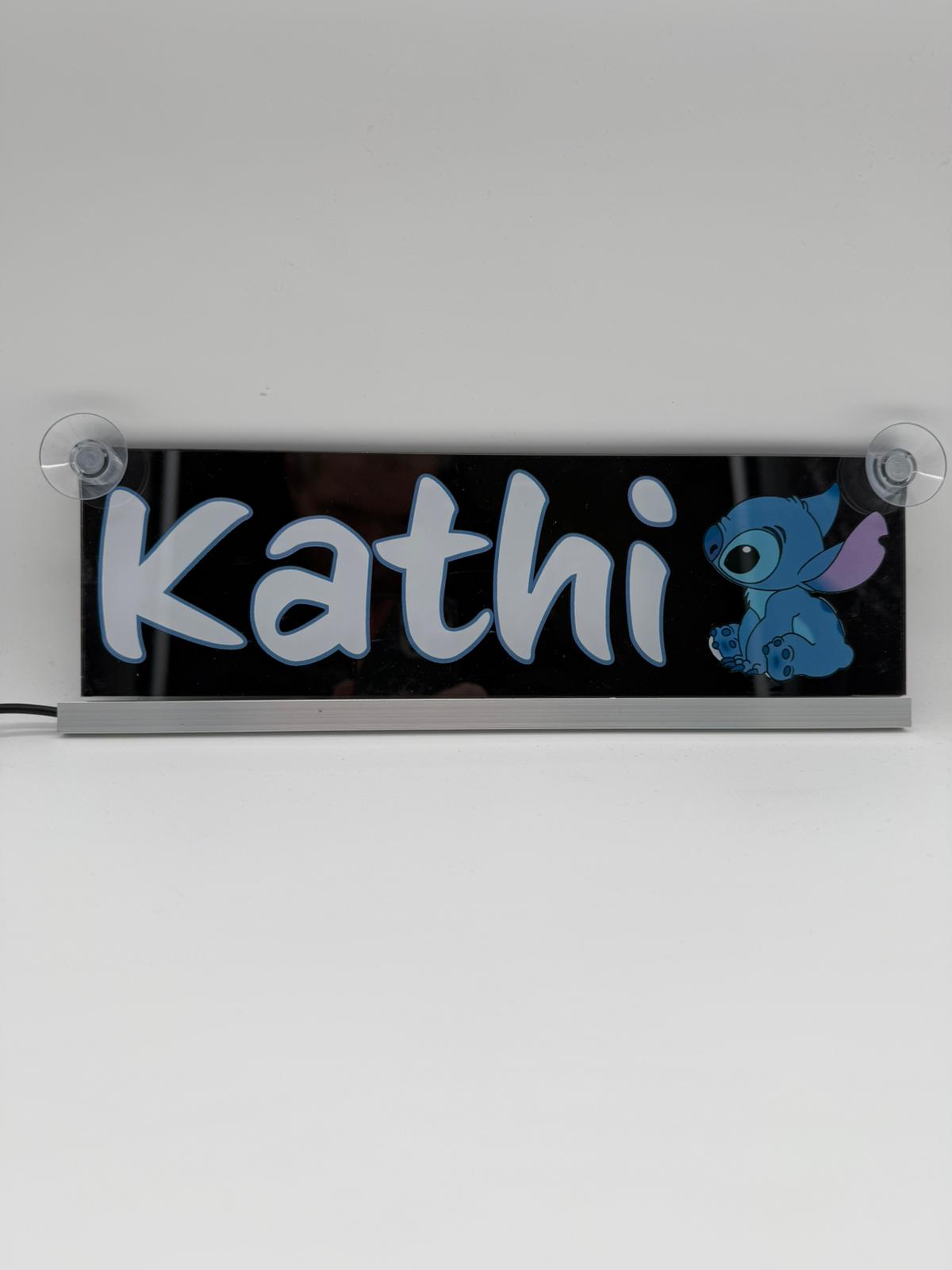 LED Namensschild 30cm via UV Druck