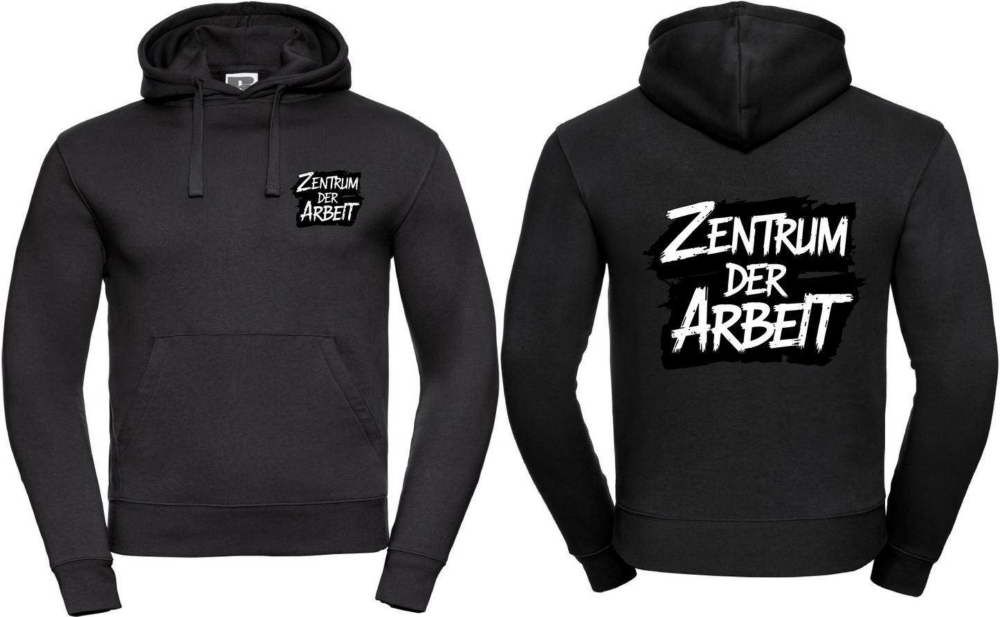 Hoodie Zentrum der Arbeit Logo