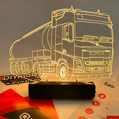 Smarte App 3D Illusionslampe (Nachtlicht) - Diymal3
