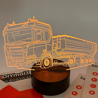 Smarte App 3D Illusionslampe (Nachtlicht) - Diymal3