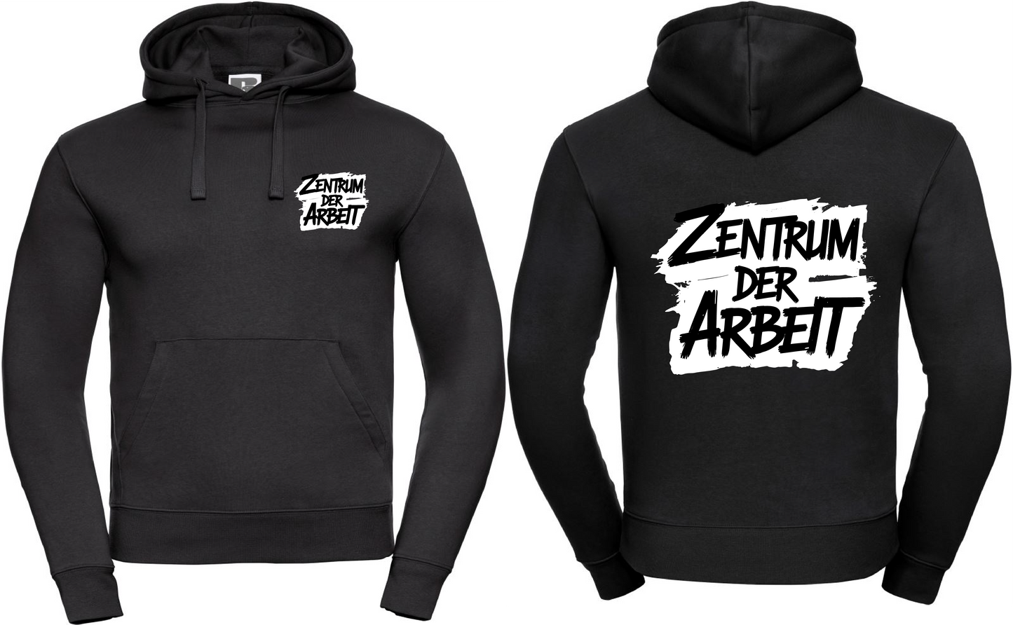Hoodie Zentrum der Arbeit Logo